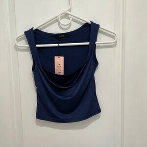 Mica's women's top, NWT, Navy blue, size S